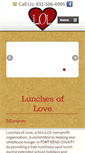 Mobile Screenshot of lunchesoflove.net